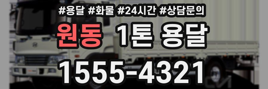 원동 1톤 용달
