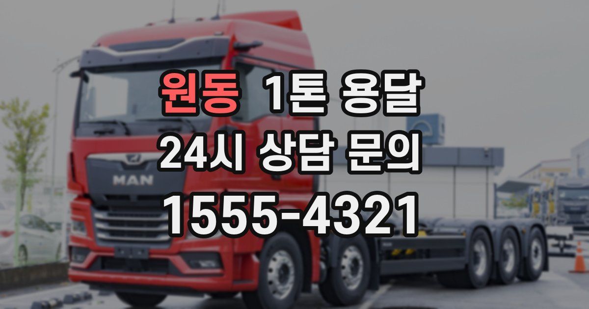 원동 1톤 용달