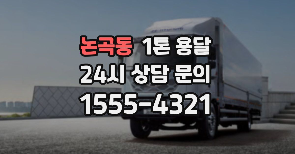논곡동 1톤 용달