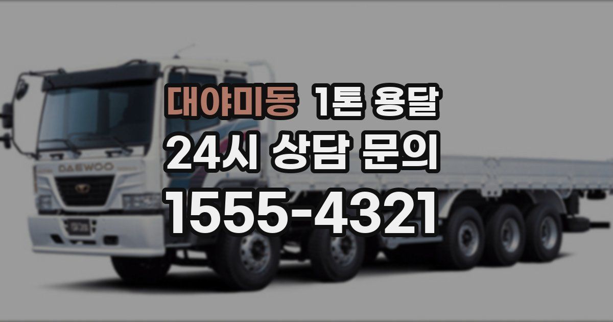 대야미동 1톤 용달