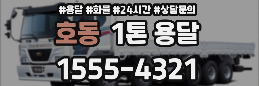 호동 1톤 용달