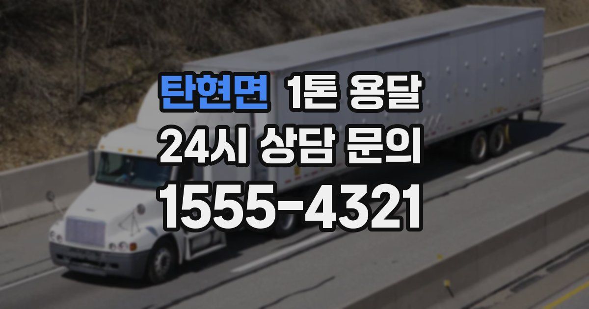 탄현면 1톤 용달