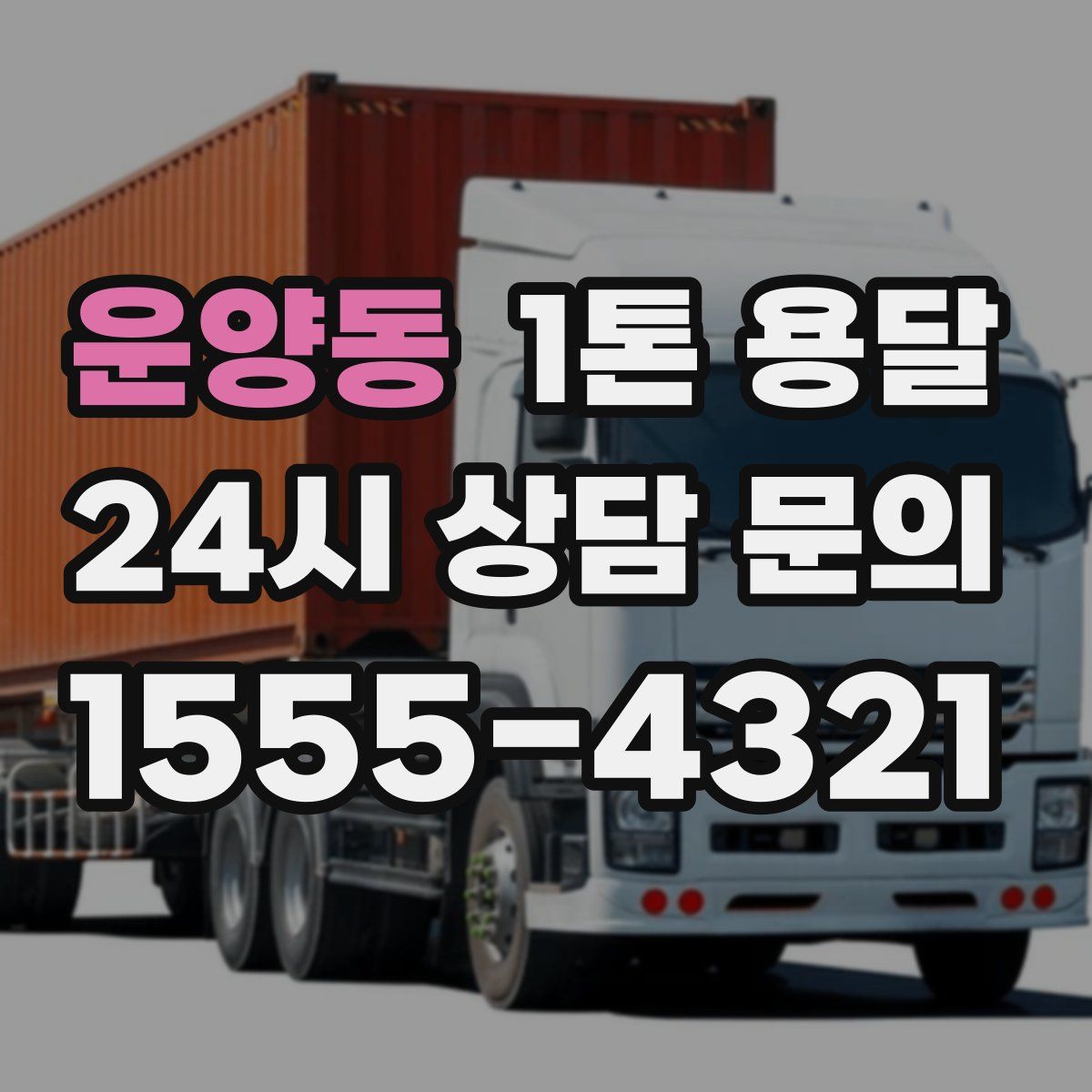 운양동 1톤 용달