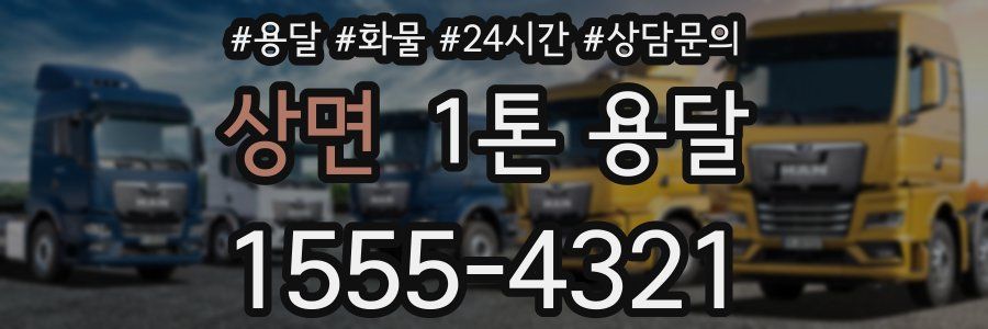 상면 1톤 용달