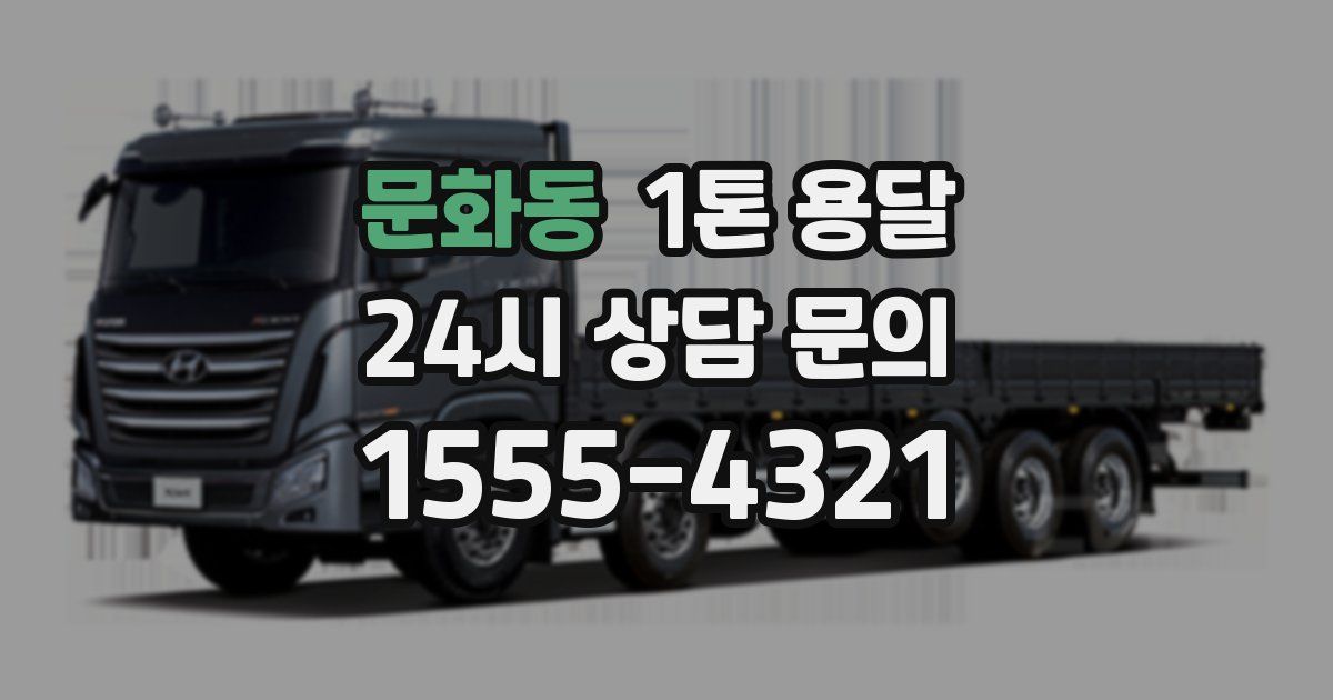 문화동 1톤 용달