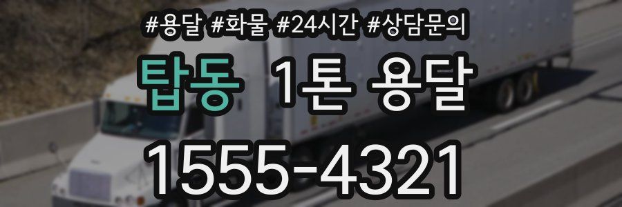 탑동 1톤 용달