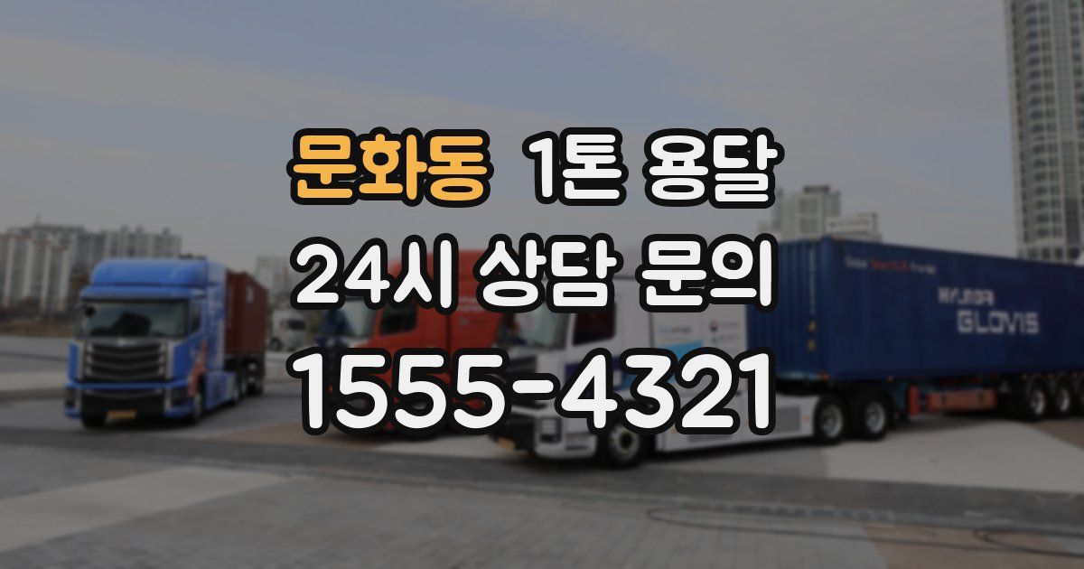 문화동 1톤 용달
