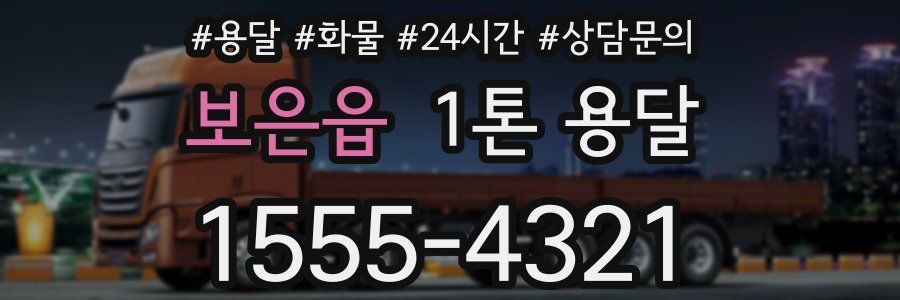 보은읍 1톤 용달