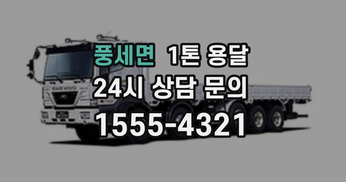 풍세면 1톤 용달