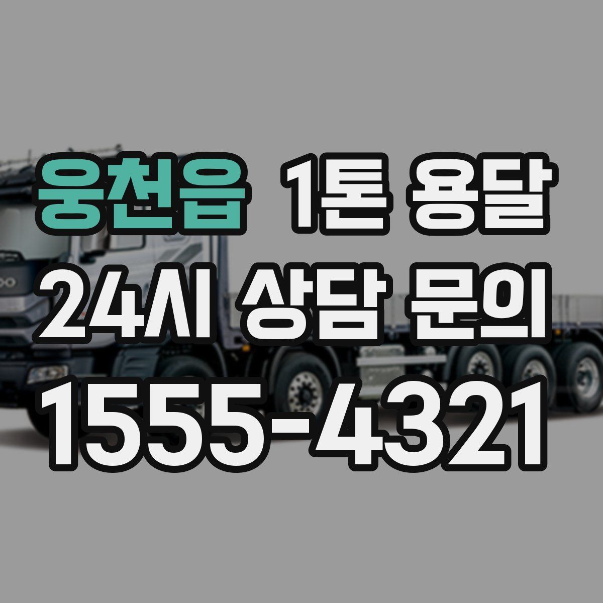 웅천읍 1톤 용달