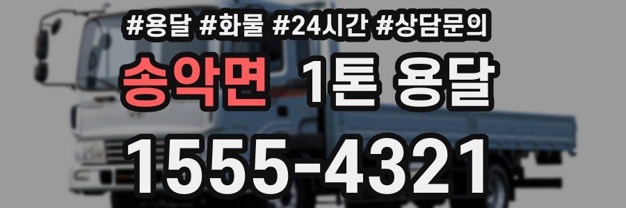 송악면 1톤 용달