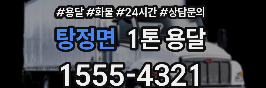 탕정면 1톤 용달