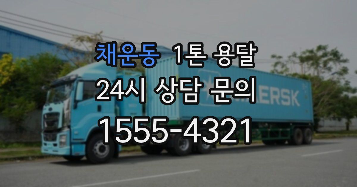 채운동 1톤 용달