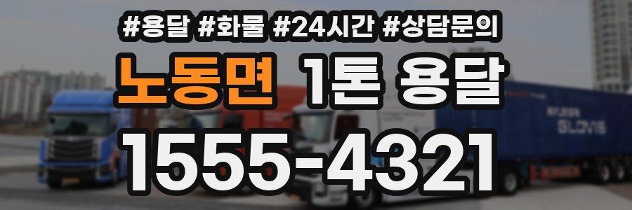 노동면 1톤 용달