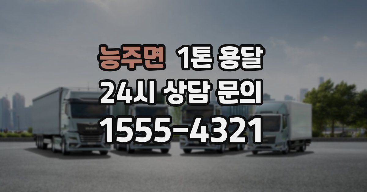 능주면 1톤 용달