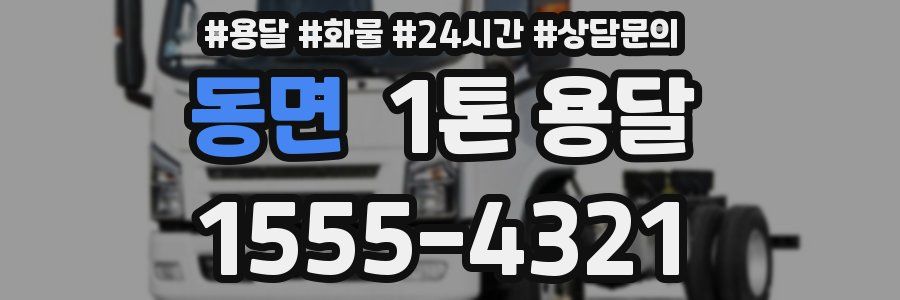 동면 1톤 용달