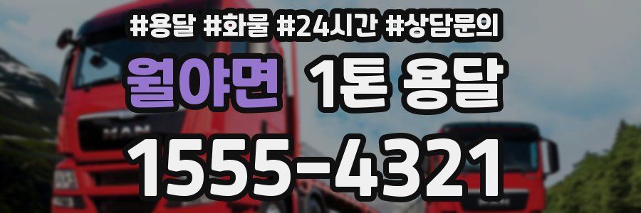 월야면 1톤 용달