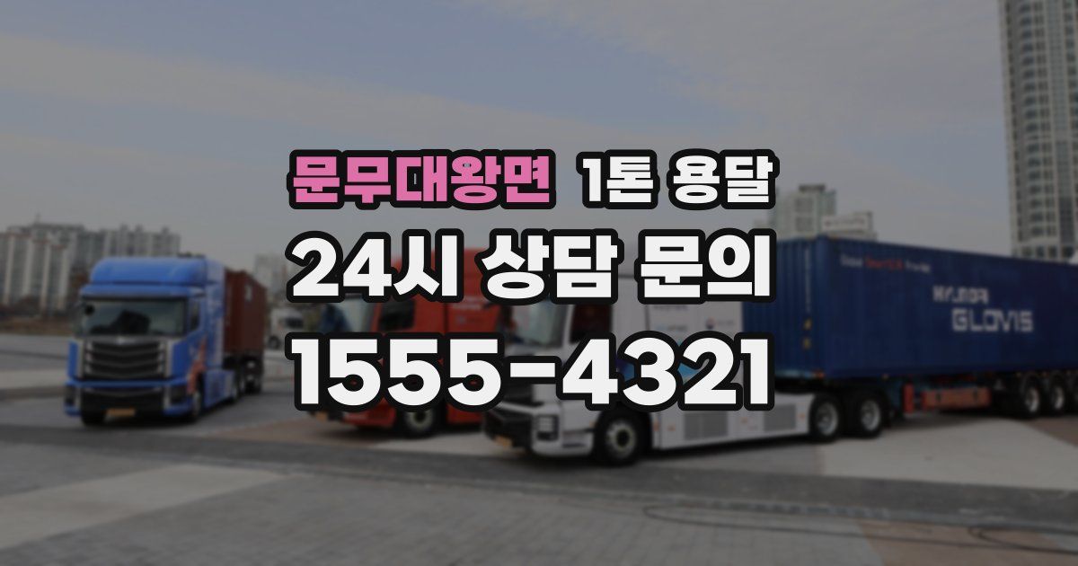 문무대왕면 1톤 용달