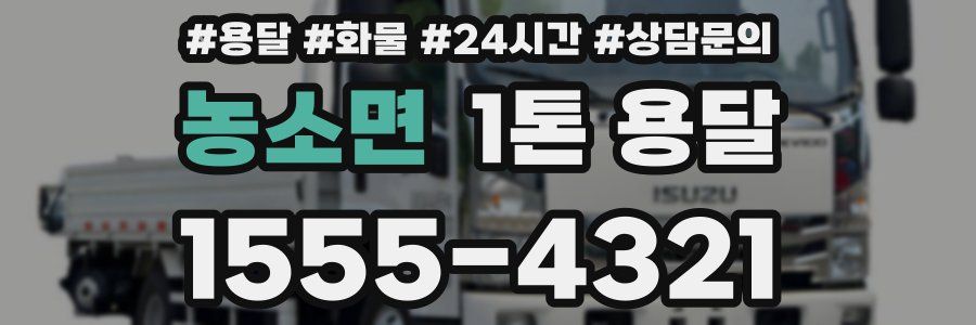 농소면 1톤 용달