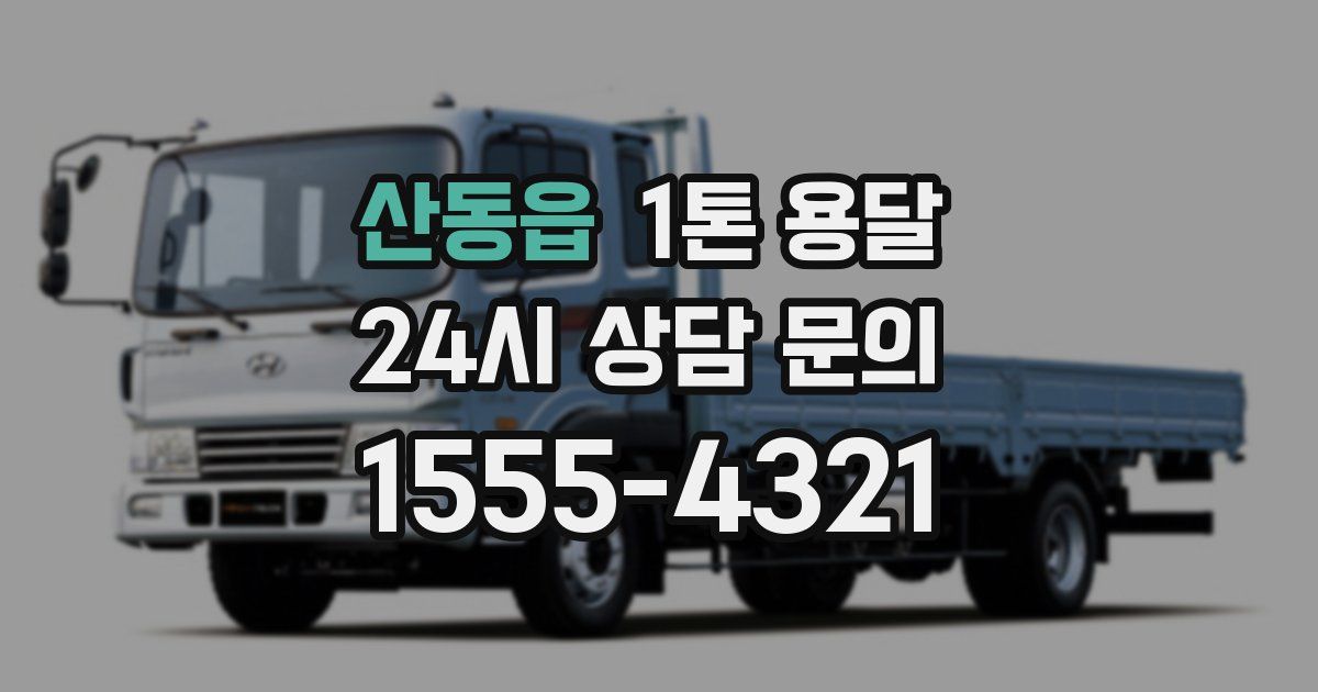 산동읍 1톤 용달
