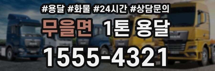 무을면 1톤 용달