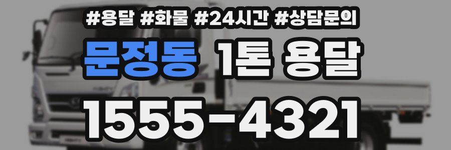 문정동 1톤 용달