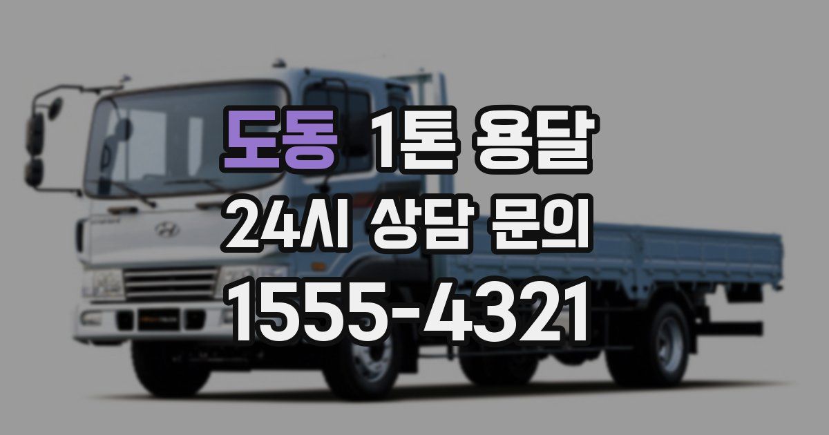 도동 1톤 용달