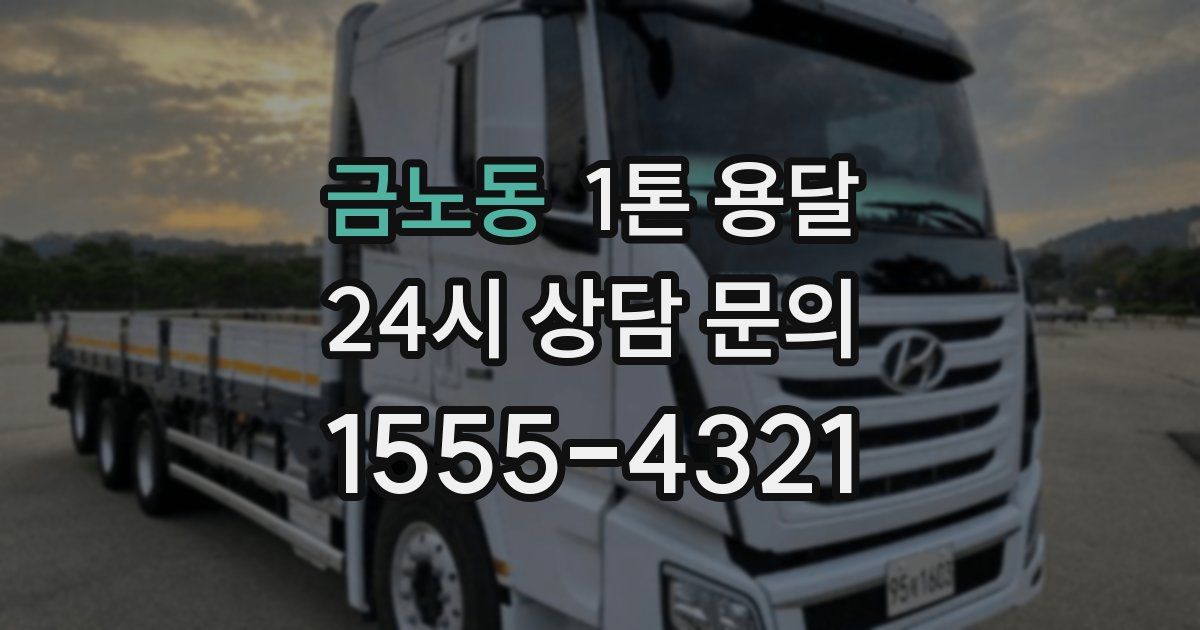 금노동 1톤 용달