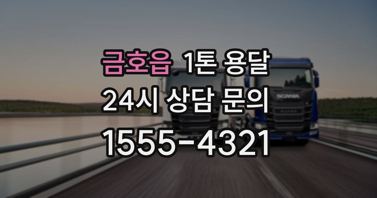 금호읍 1톤 용달