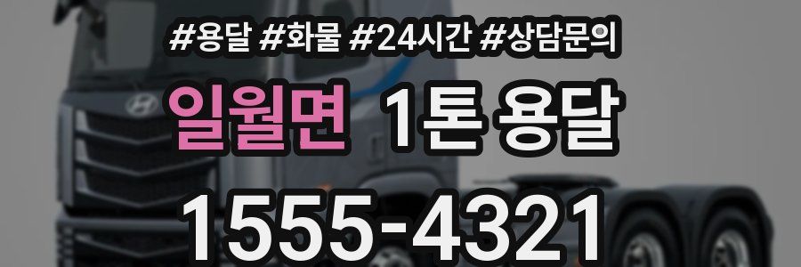 일월면 1톤 용달