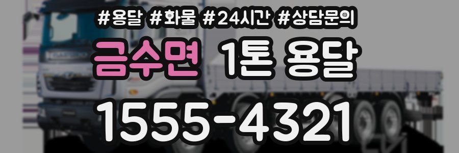 금수면 1톤 용달