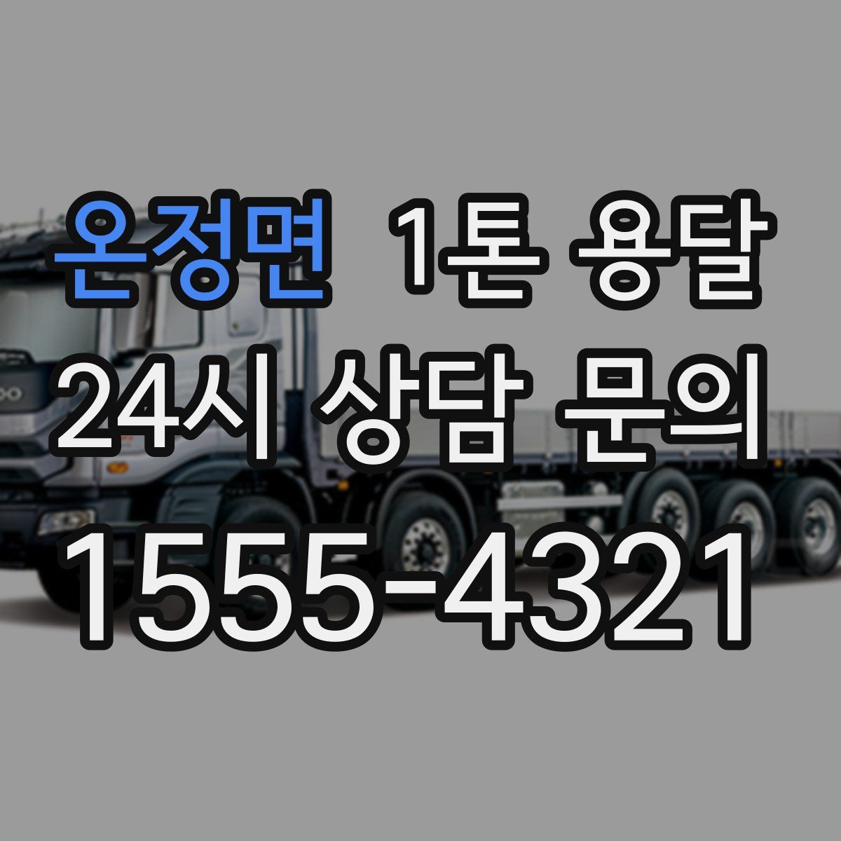 온정면 1톤 용달