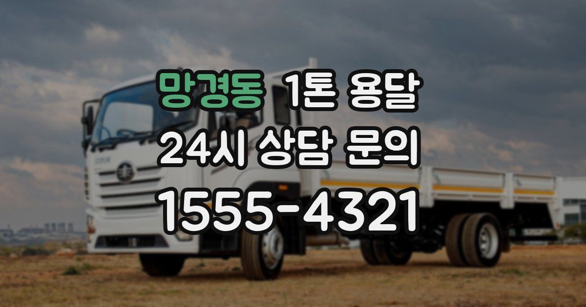망경동 1톤 용달