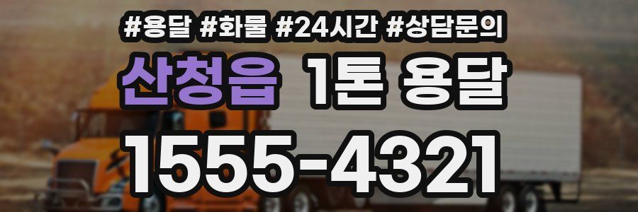 산청읍 1톤 용달