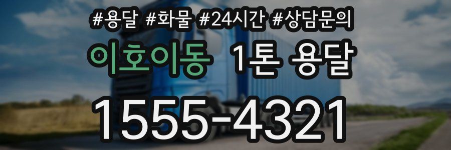 이호이동 1톤 용달