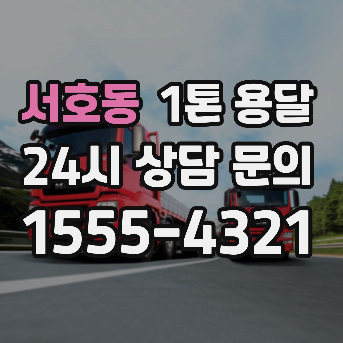 서호동 1톤 용달