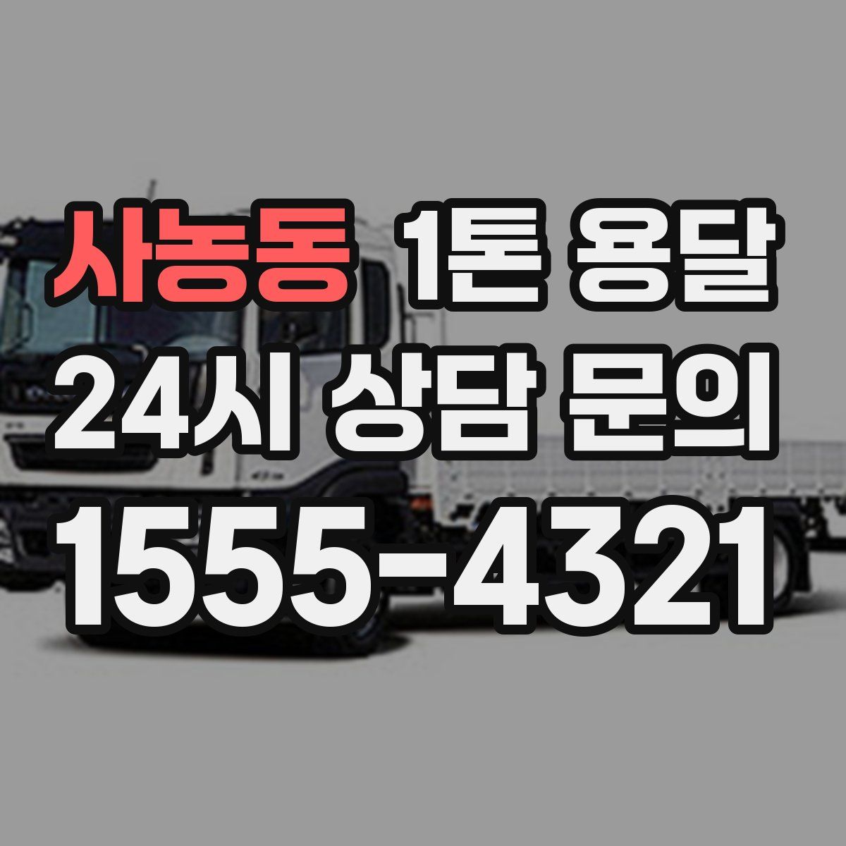 사농동 1톤 용달