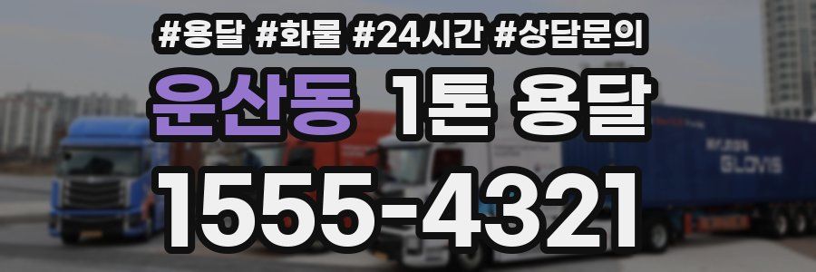 운산동 1톤 용달