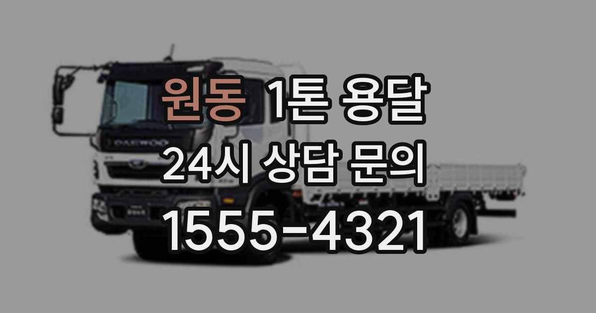 원동 1톤 용달