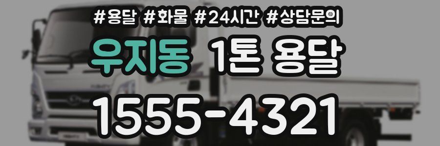 우지동 1톤 용달