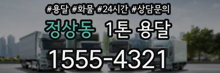 정상동 1톤 용달