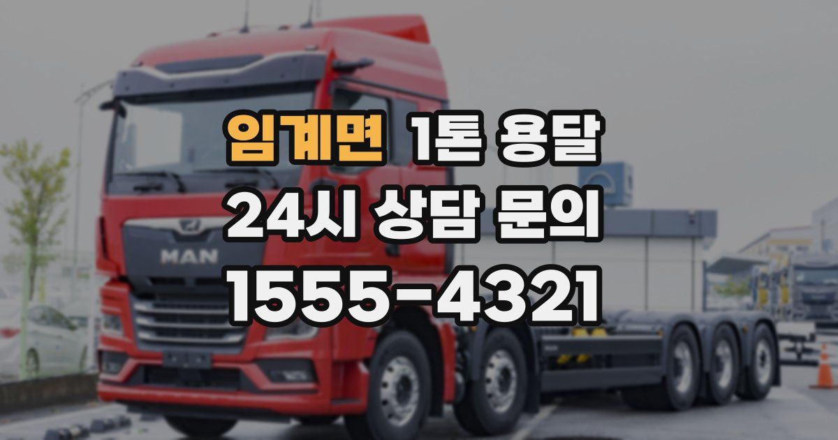 임계면 1톤 용달