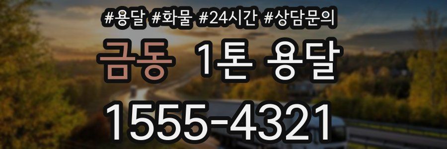 금동 1톤 용달