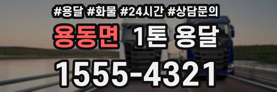 용동면 1톤 용달