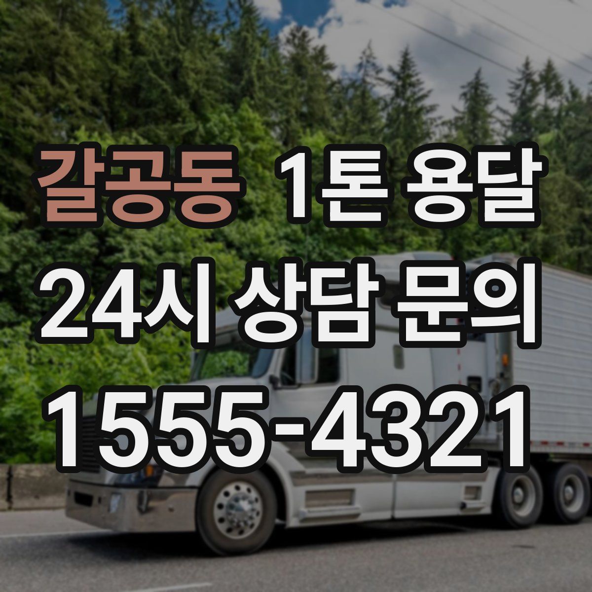 갈공동 1톤 용달
