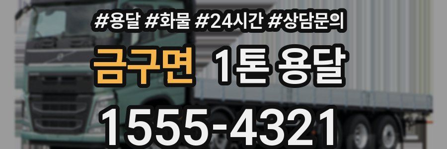 금구면 1톤 용달