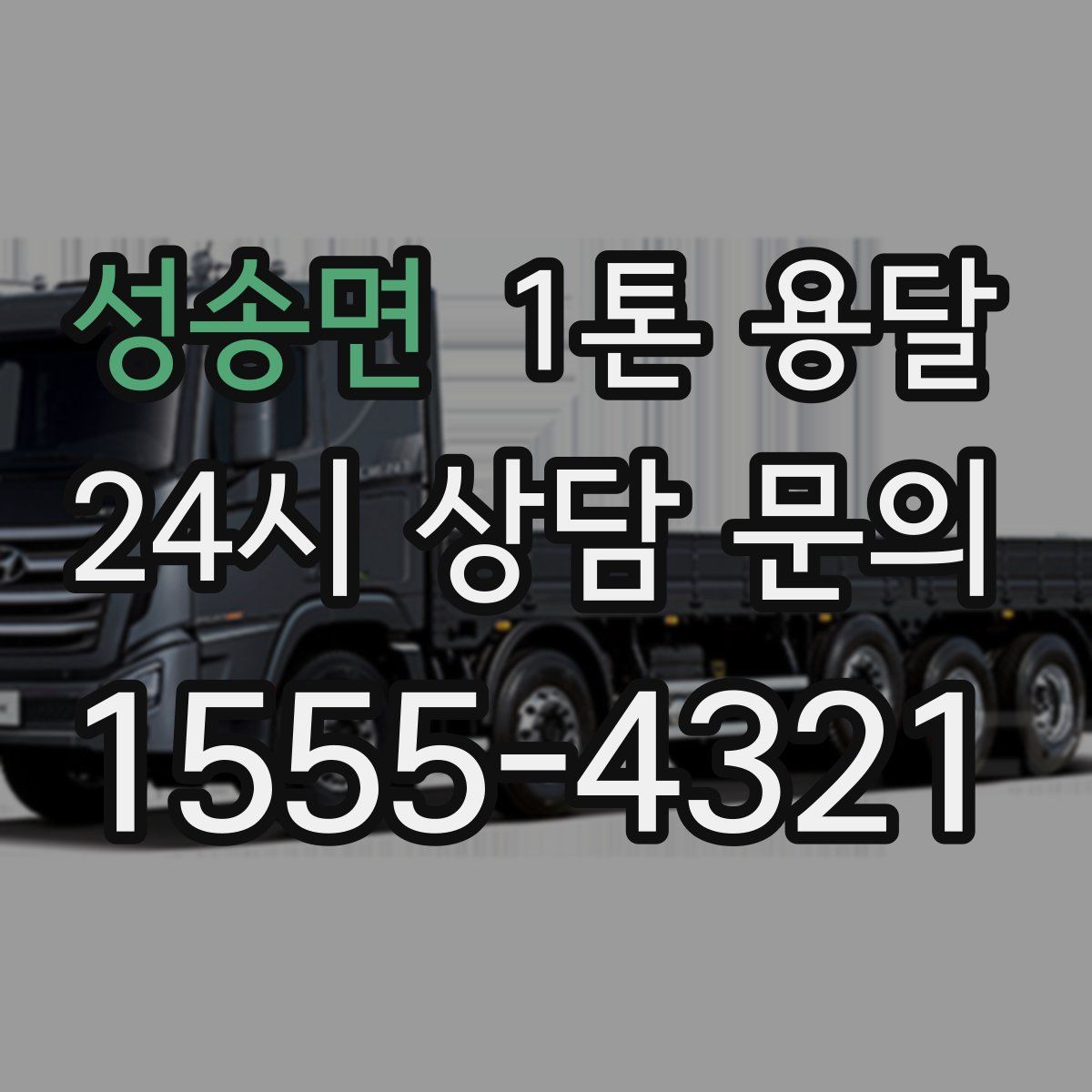 성송면 1톤 용달