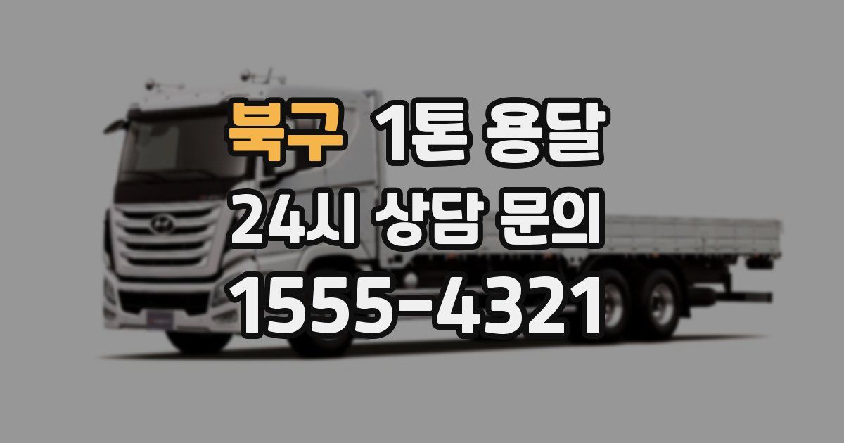 북구 1톤 용달