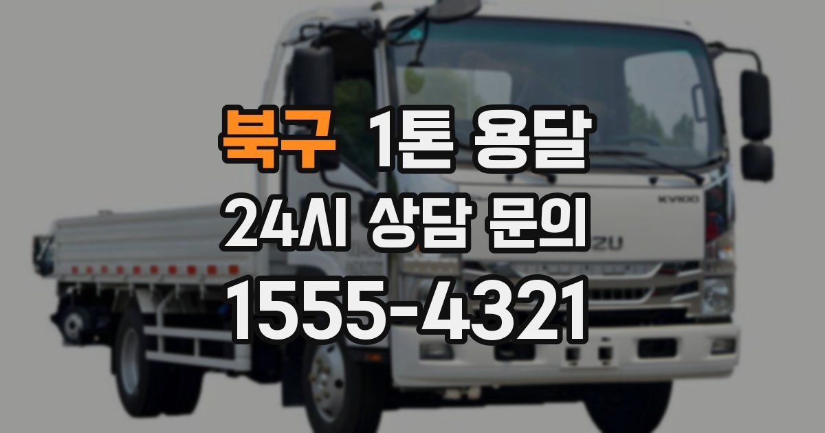 북구 1톤 용달