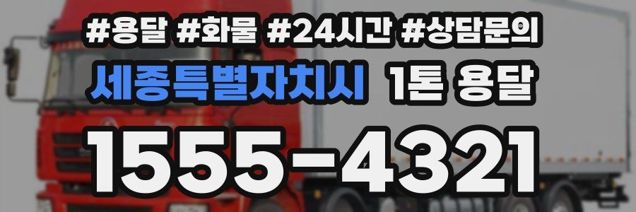세종특별자치시 1톤 용달